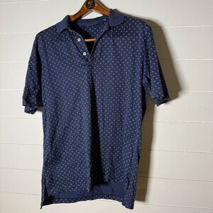 Polo Golf Navy with White Short Sleeve Polo Size Medium